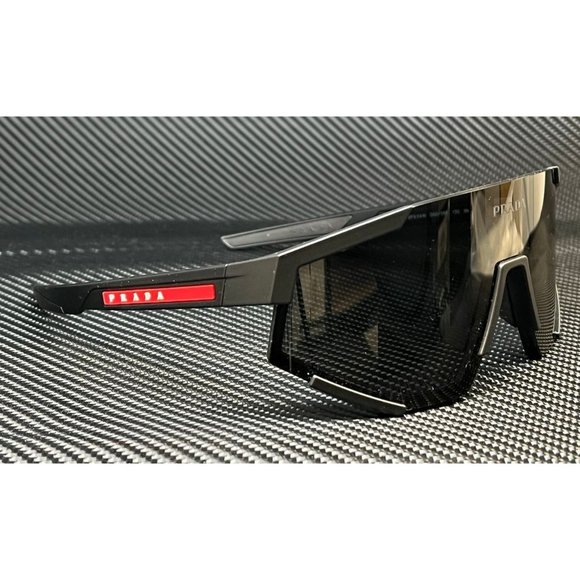 Prada Black Matte Men's Shield Sunglasses - Picture 4 of 4